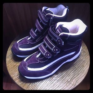 SOLD! L. L. Bean Velcro Suede Snow Sneaker Boots